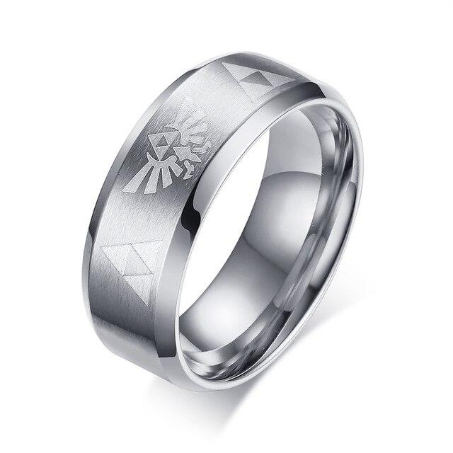 Bague Zelda Triforce Argent (Acier)