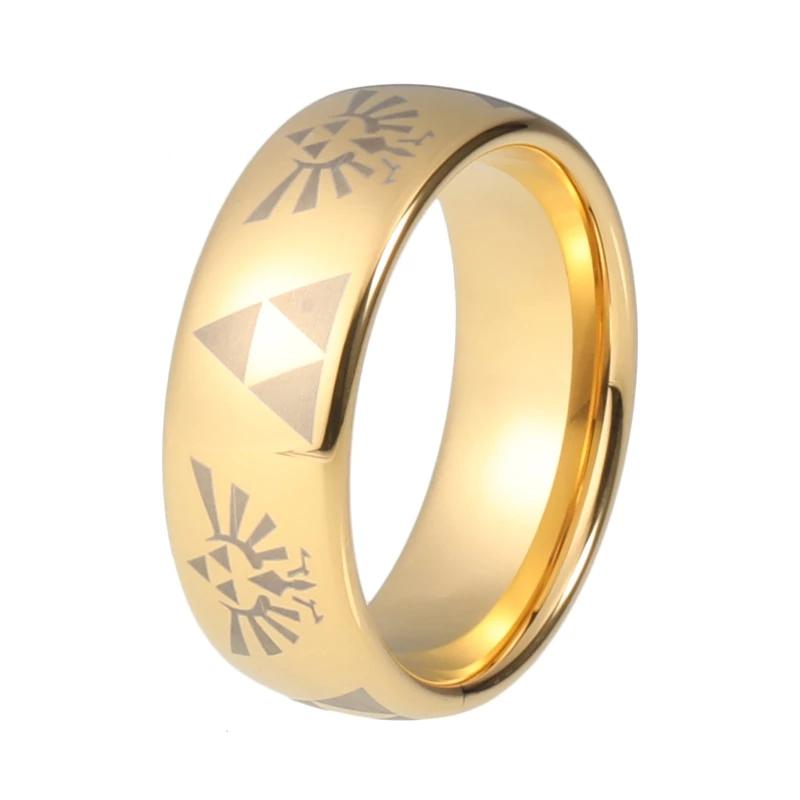 Bague Zelda Triforce Or (Tungstène)