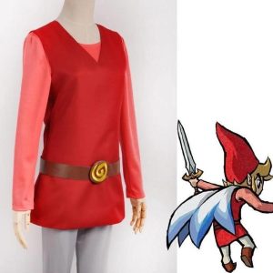 Déguisement Zelda Link Rouge (Four Swords Adventures)