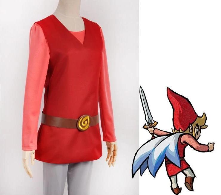 Déguisement Zelda Link Rouge (Four Swords Adventures)