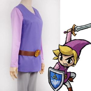 Déguisement Zelda Link Violet (Four Swords Adventures)
