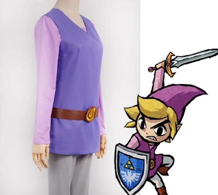 Déguisement Zelda Link Violet (Four Swords Adventures)