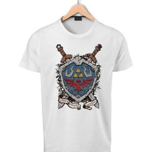 T-shirt Zelda Écusson Bouclier et Épées