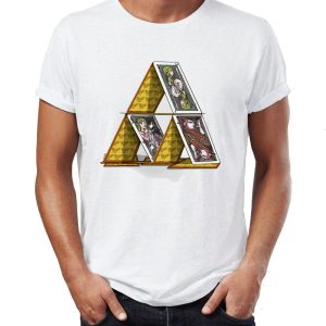 T-shirt Zelda Morceaux de Triforce