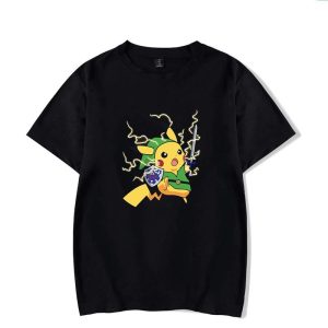 T-shirt Zelda Pikachu Link