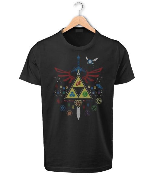 T-shirt Zelda Triforce & Symboles
